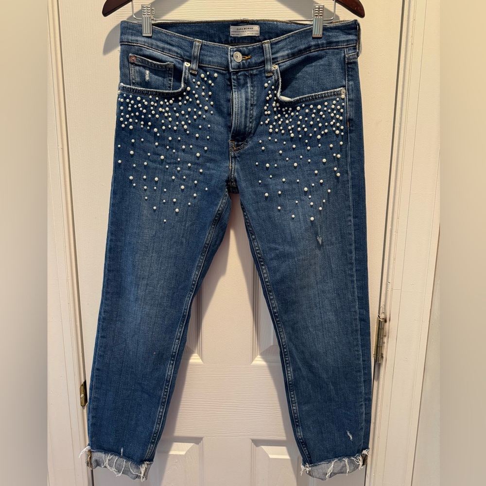 Zara Premium Collection Pearl Denim